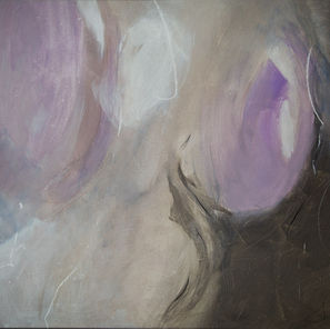 Acryl Malerei, purple Bubble