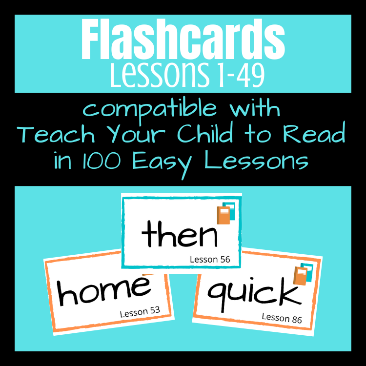 Flashcard Set 2 Companion to Teach Your Child to Read in 100 Easy Lessons