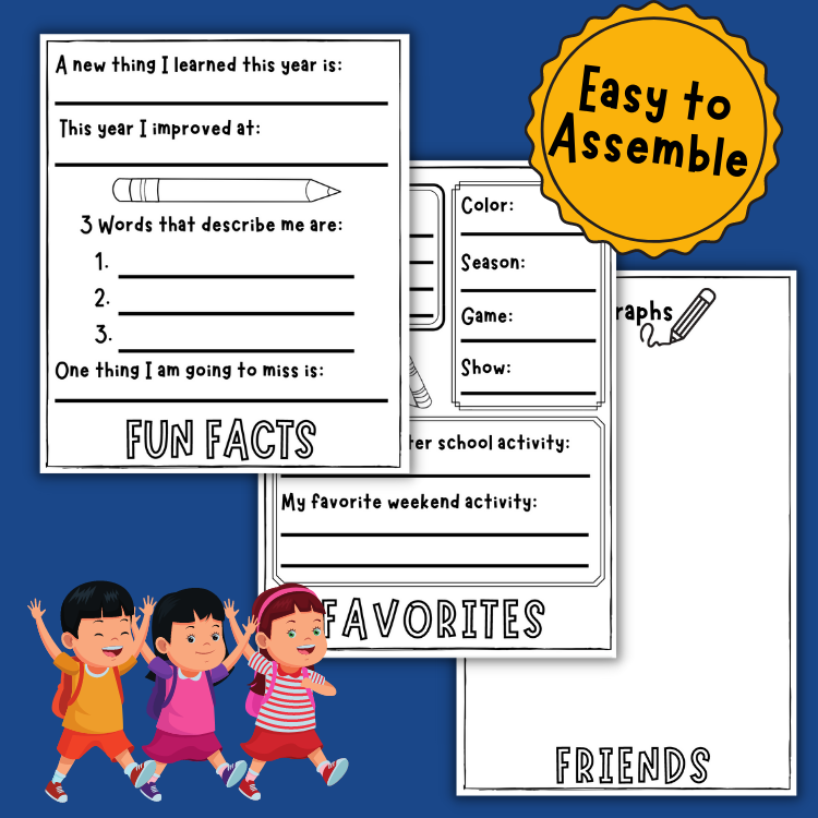 Thumbnail: End Of Year Memory Book 4th Grade with BONUS Letter Activity