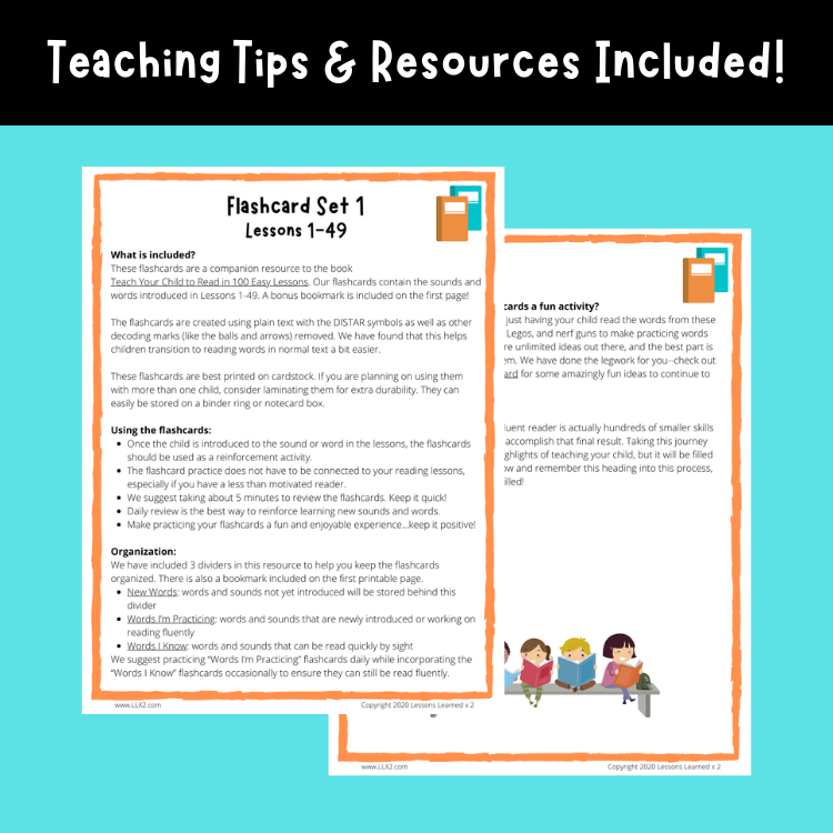 Thumbnail: Flashcard Set 1 Companion to Teach Your Child To Read in 100 Easy Lessons