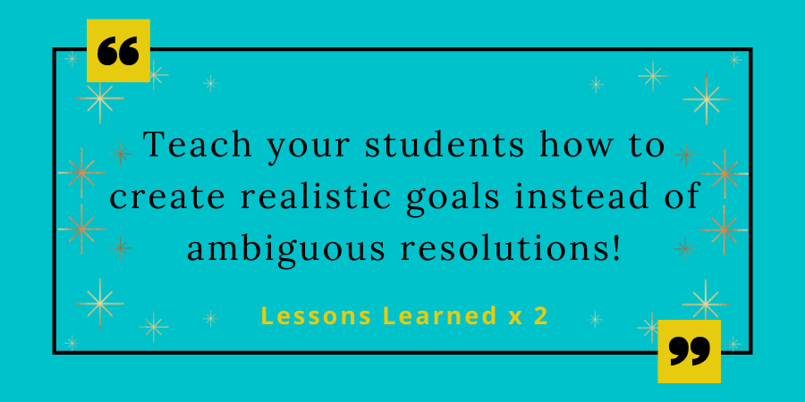 New Year Resolution for student