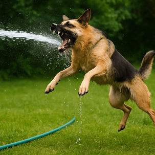 💧 Zábava, která může ublížit: Nebezpečí pro psy chytající vodu z hadice