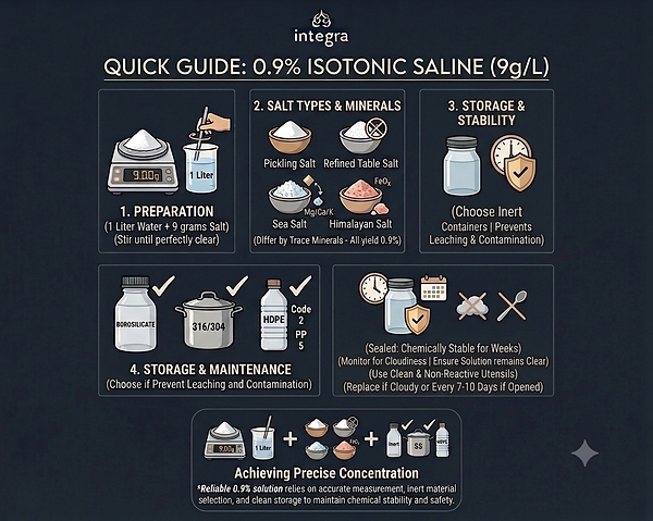 Integra Quick Guide 0.9% Isotonic Saline 9g/L