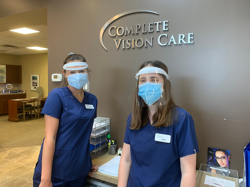 Two Complete Vision Care eye care team members