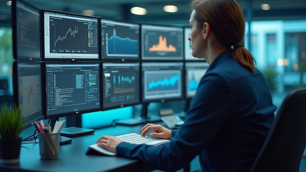 High angle view of a digital dashboard showing location-based ad performance