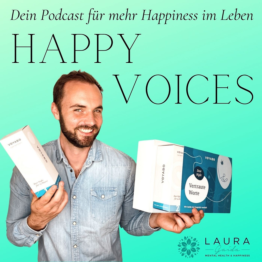 Glücklich sein in der Beziehung: das Thema im Happy Voices Podcast