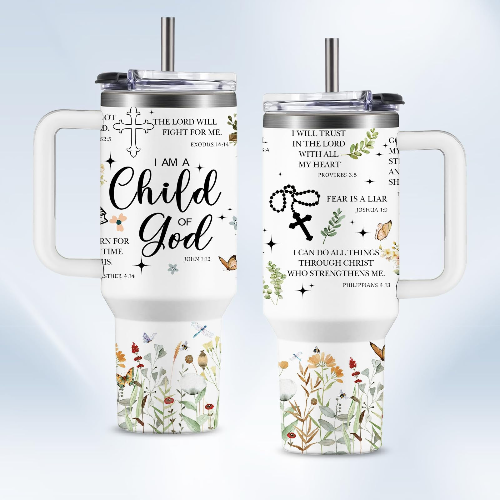 HYMONA Christian Gifts for Women Faith Tumblers for Women - Christian Coffee Tum