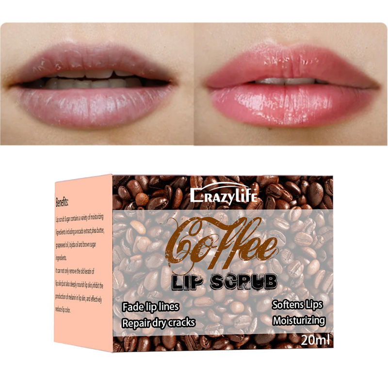 Thumbnail: Crazylife Coffee Lip Scrub for Moisturizing Care