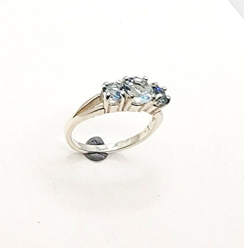 Aquamarine Gemstones Colorado Mt. Antero Sterling Silver Ring