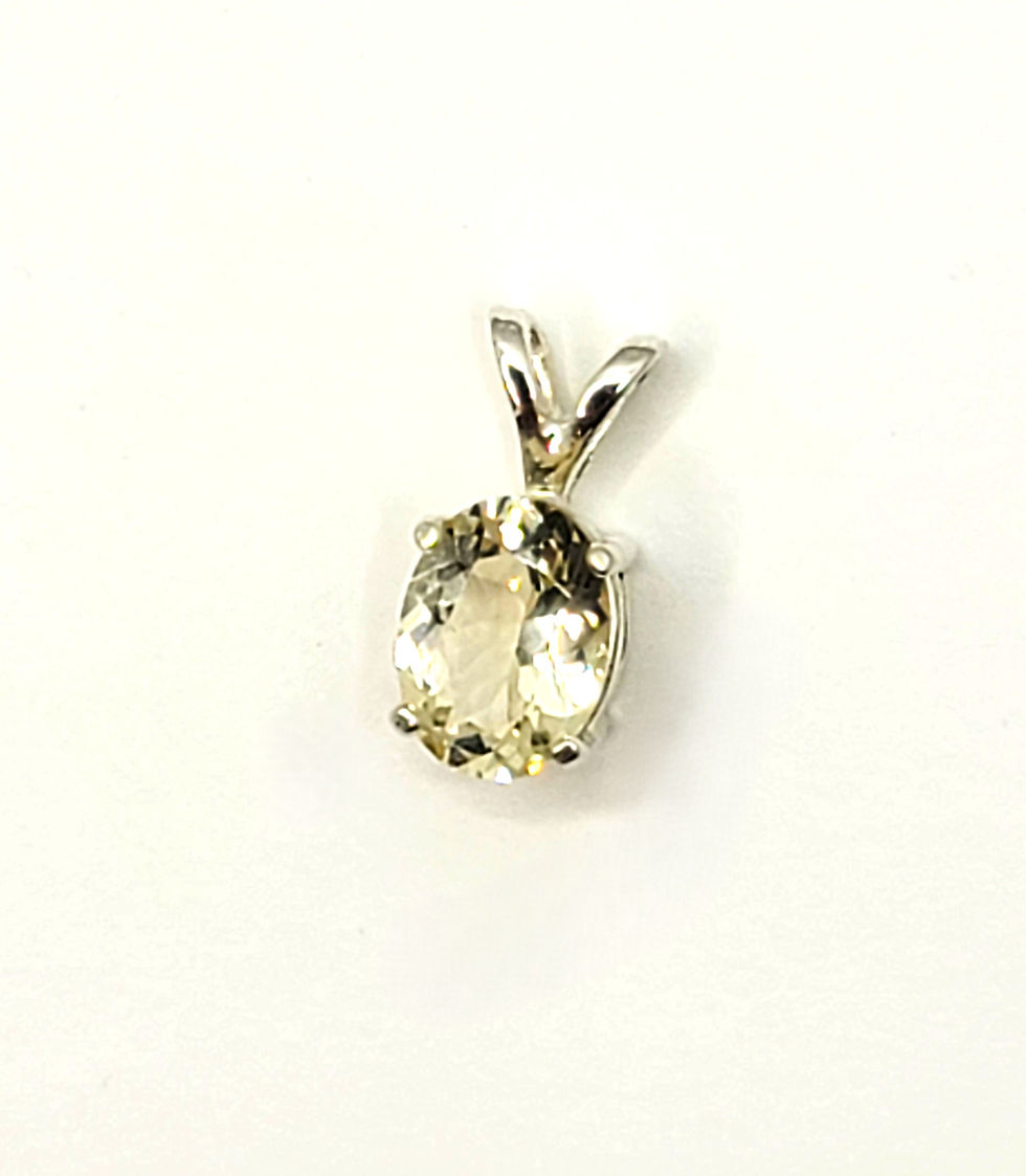 Oregon Sunstone Oval Gemstone Sterling Silver Pendant Jewelry