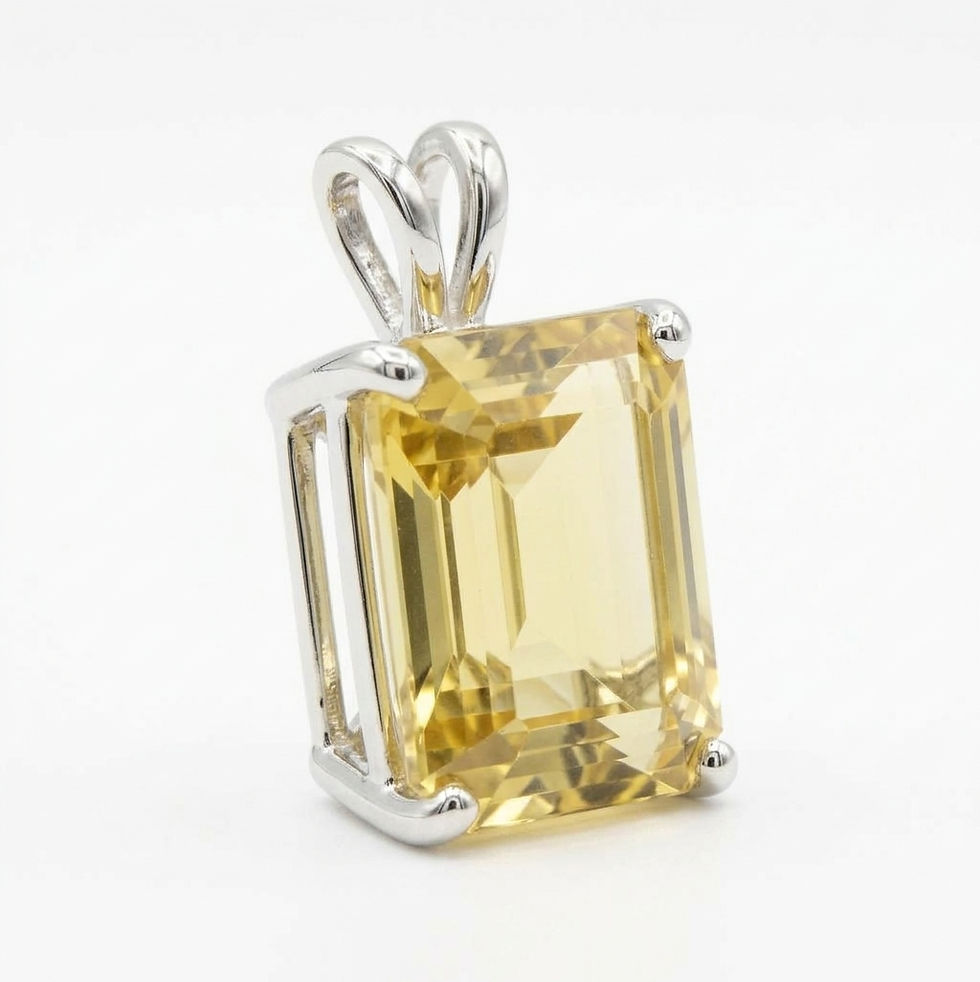 Oregon sunstone gemstone rectangle sterling silver pendant jewelry