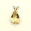 Thumbnail: Brazil Citrine 11x8mm pear gemstone sterling silver pendant jewelry