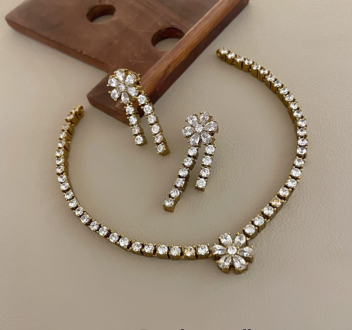 AS STONE NECKLACE SET 