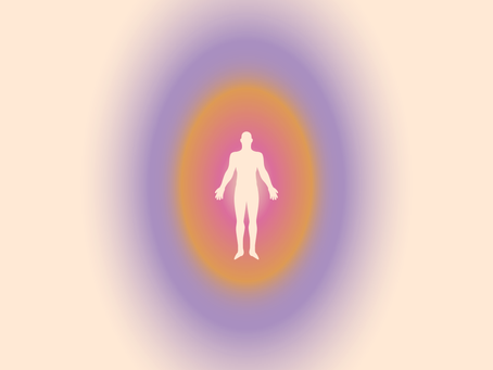 Healthcare professional surrounded by a protective energy field symbolizing energy protection and emotional resilience.