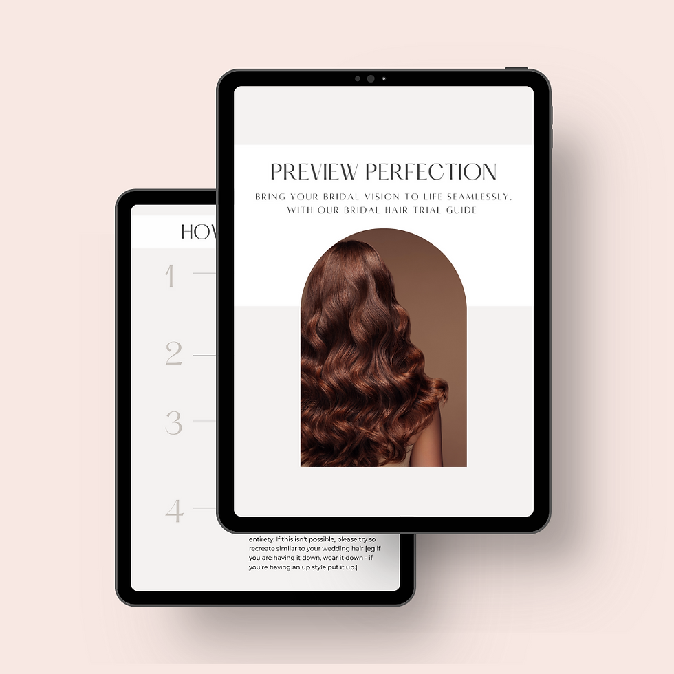Bridal Trial Hair Guide
