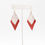 Thumbnail: Red Leather Earrings with 'Snow'