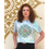 Thumbnail: Peacock, Blue Tiedye -Women's croptop.