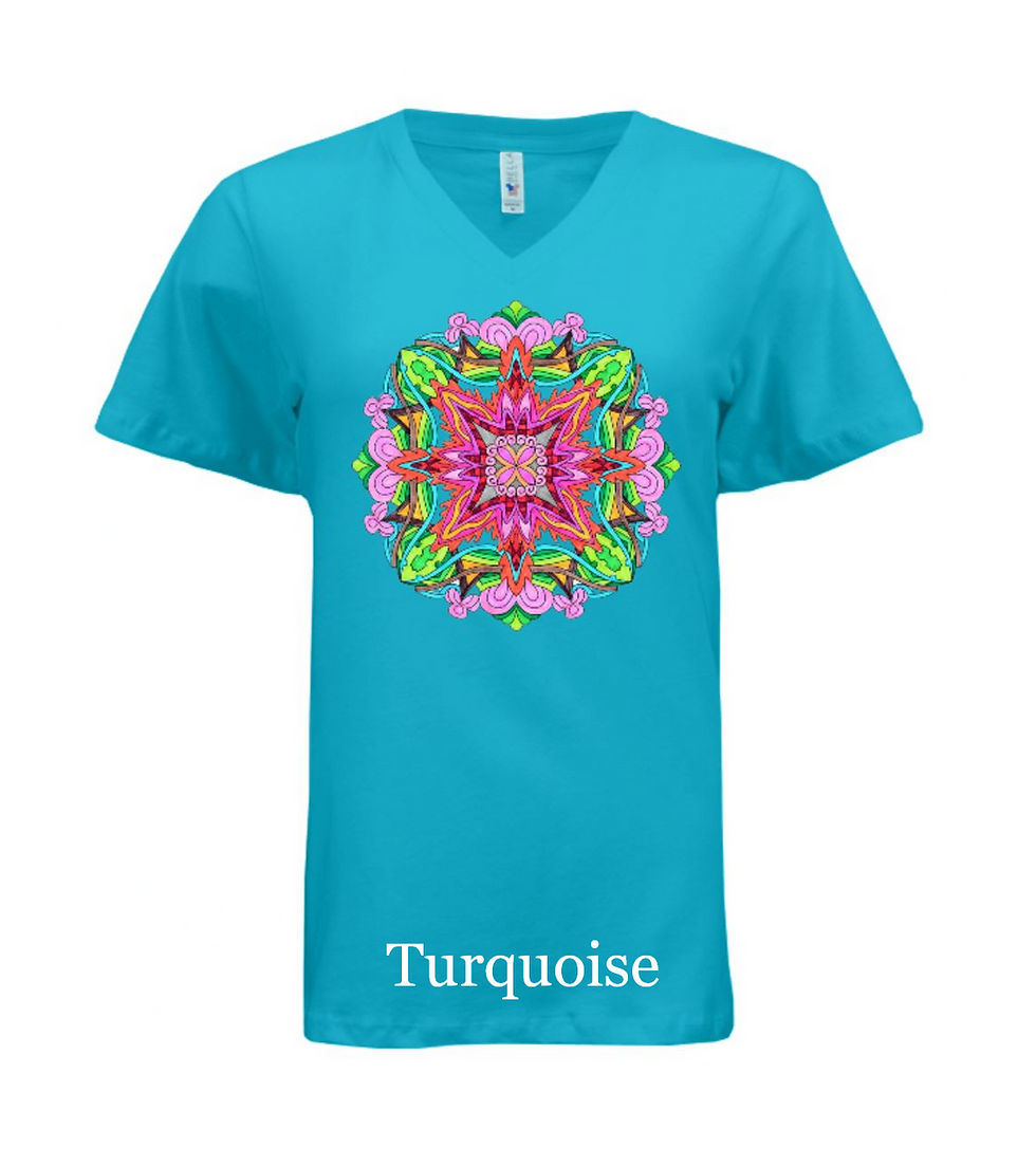 Thumbnail: Orchid, V-neck Women's Relaxed Fit