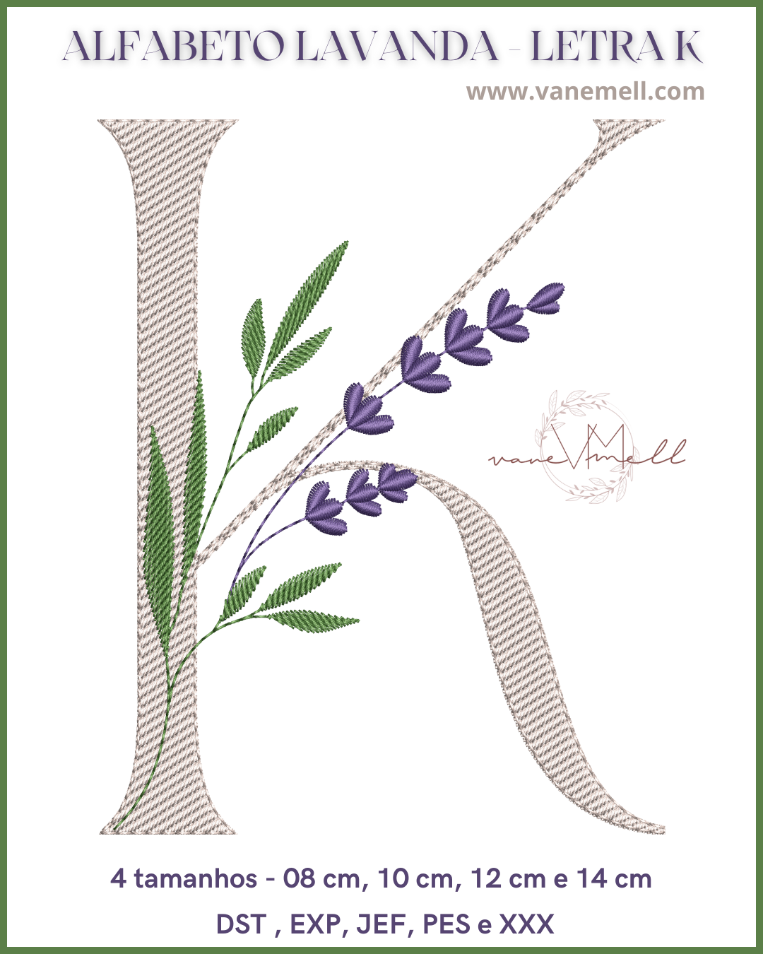 Alf. Lavanda Letra K