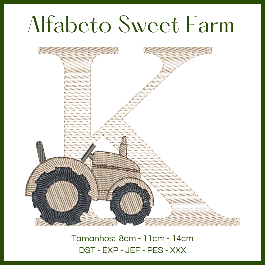 Alfabeto Sweet Farm - Letra K