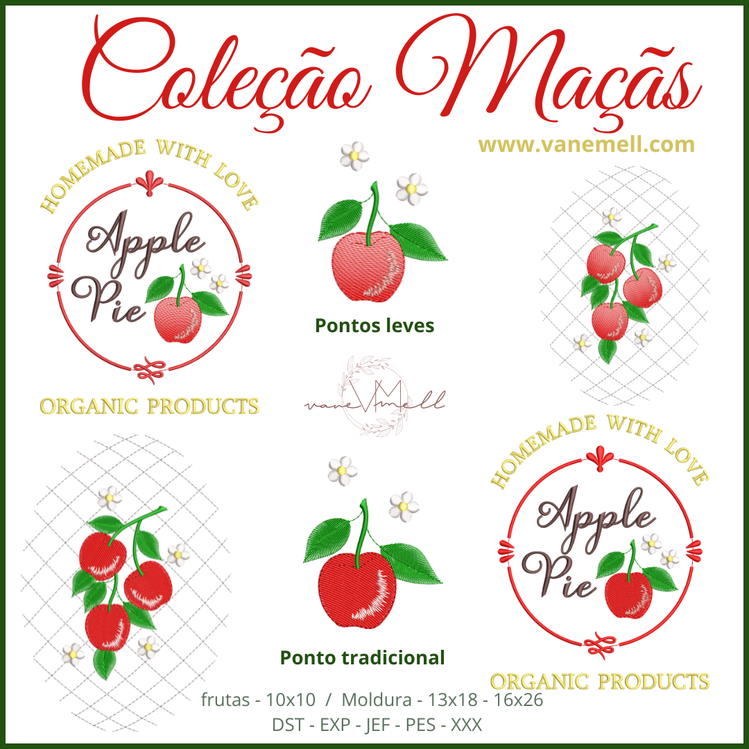Coleção Maçãs Panos de Copa