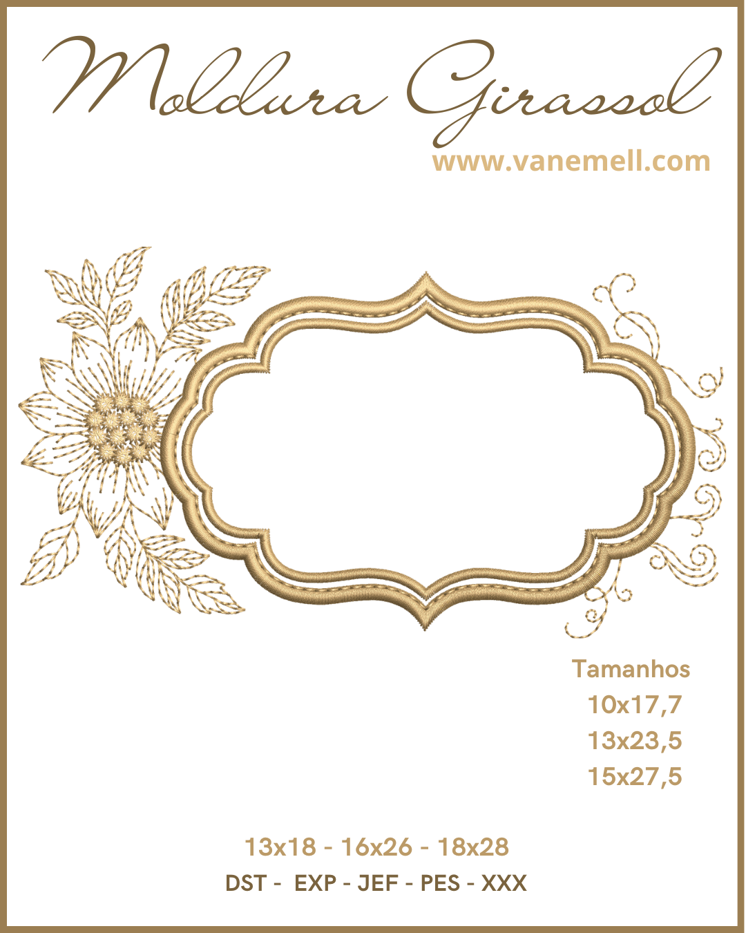 Moldura Girassol
