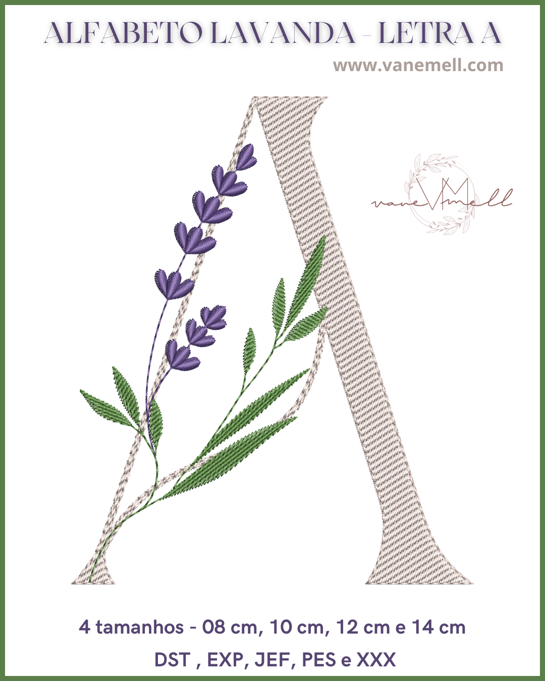 Alf. Lavanda Letra A