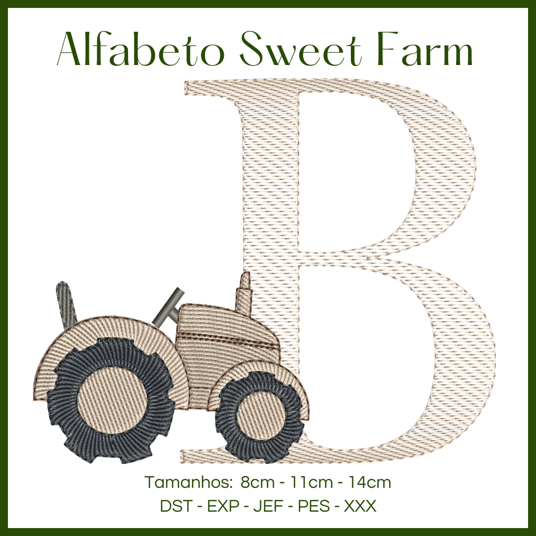 Alfabeto Sweet Farm - Letra B