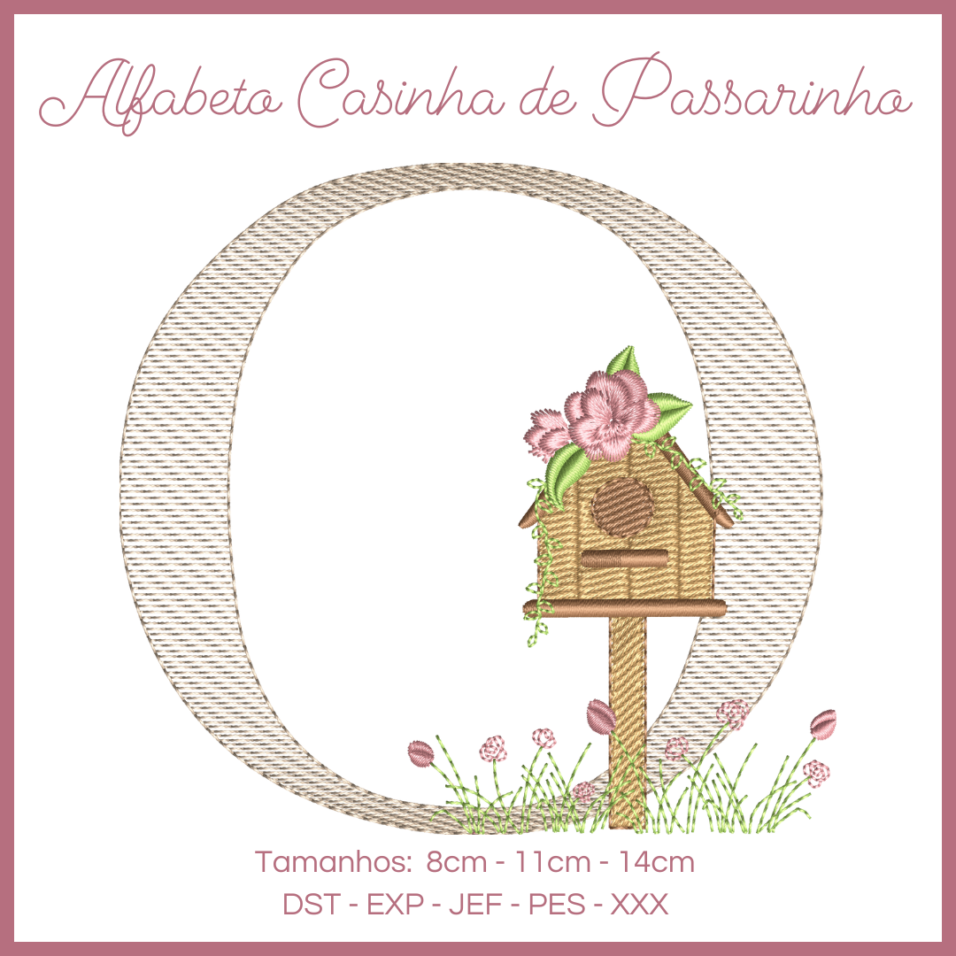 Alfabeto Casinha de Passarinho - Letra O