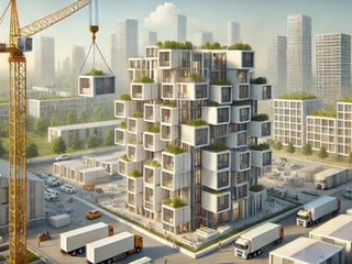 Gebäude in Modulbauweise