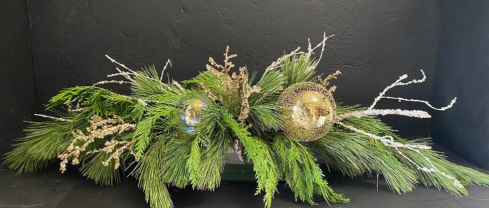 Glittery Silver Centerpiece