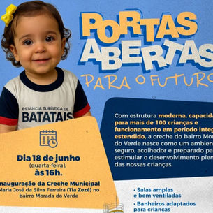 Prefeitura vai inaugurar nova creche no Jardim Morada do Verde