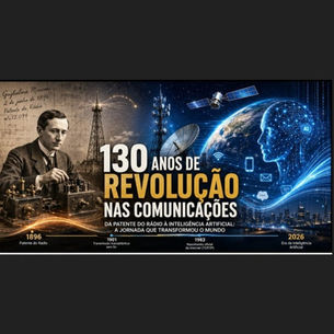 Do rádio à Internet e IA: 130 anos de uma revolução nas comunicacoes