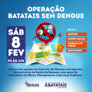 Neste sábado Batatais tem operação contra a dengue