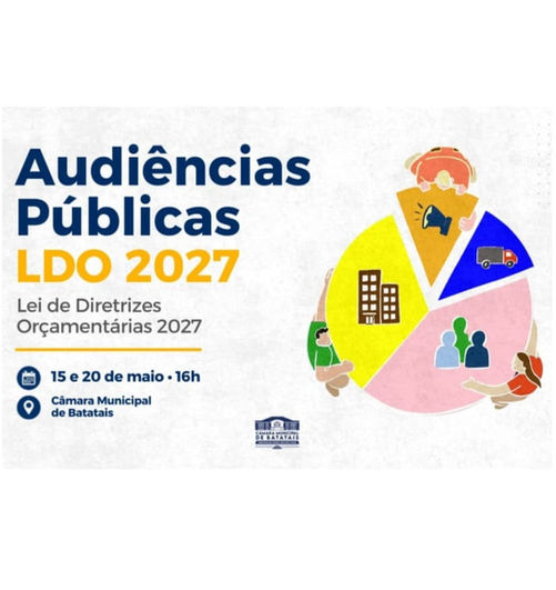 Câmara Municipal: Audiências Públicas LDO 2027
