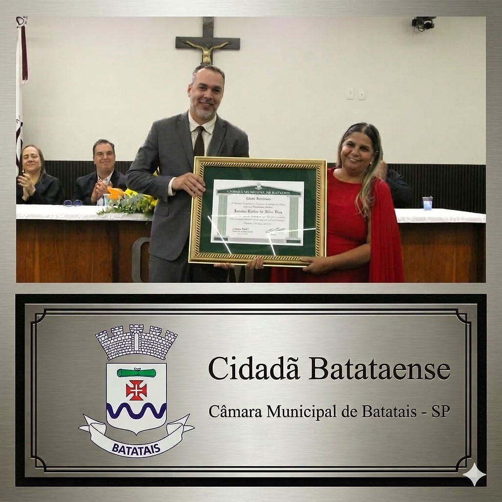 Agora a "Jana" é Cidadã Batataense