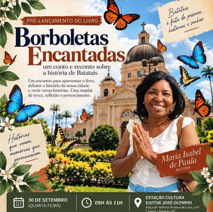 Encontro com a autora Maria Isabel de Paula acontece na próxima quarta-feira, dia 30, e será aberto à comunidade.