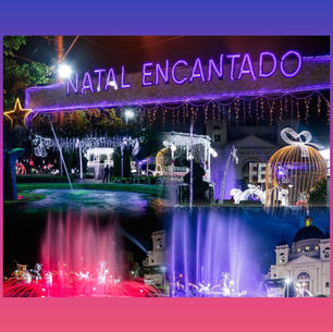 Praça Central e Lago Artificial: Um espetáculo de beleza neste Natal Encantado