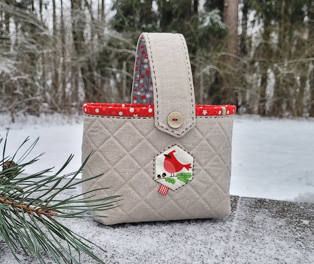 Quilted Fabric Basket Tutorial