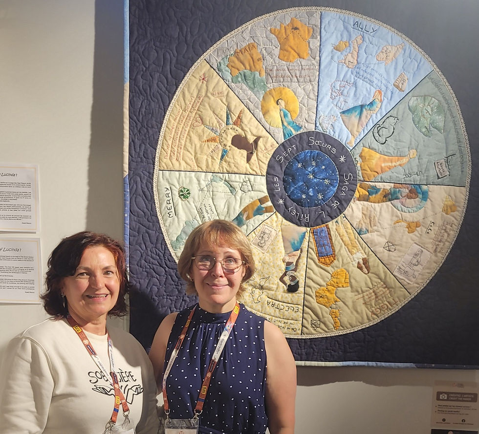 Katell Renon (left) and me at Carrefour (France, 2025)