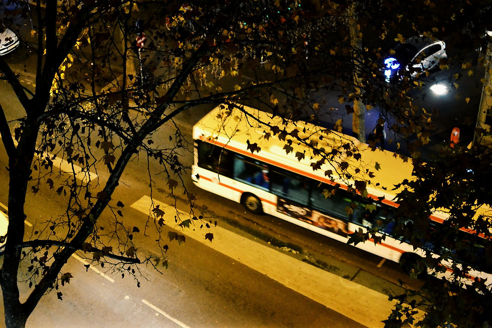 Un bus TCL de nuit (©Anaïs Gningue)