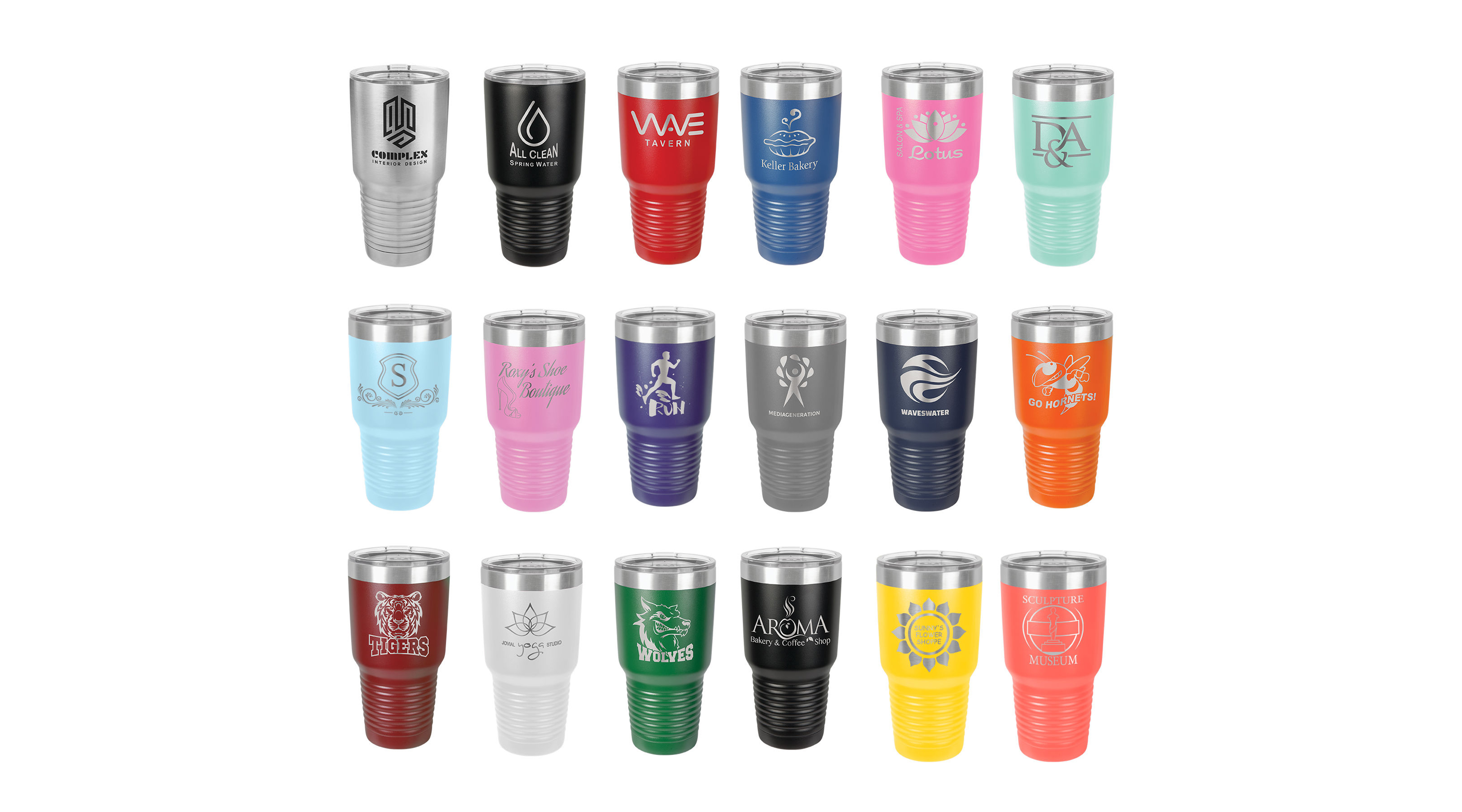 30 oz Personalized Laser Engraved Ringneck Vacuum Insulated Tumbler