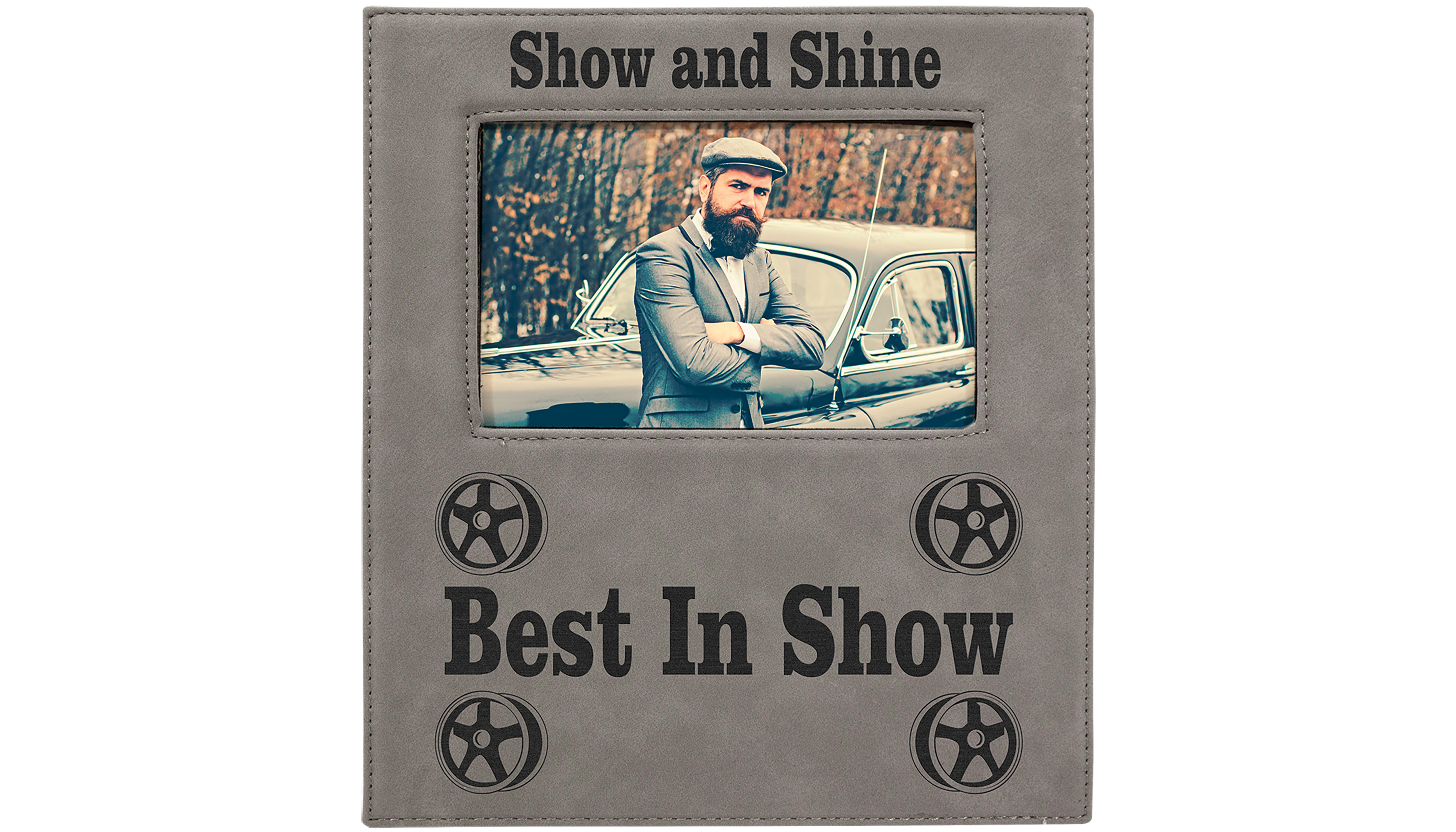 Personalized 4" x 6" Leatherette Photo Frame — photo 6