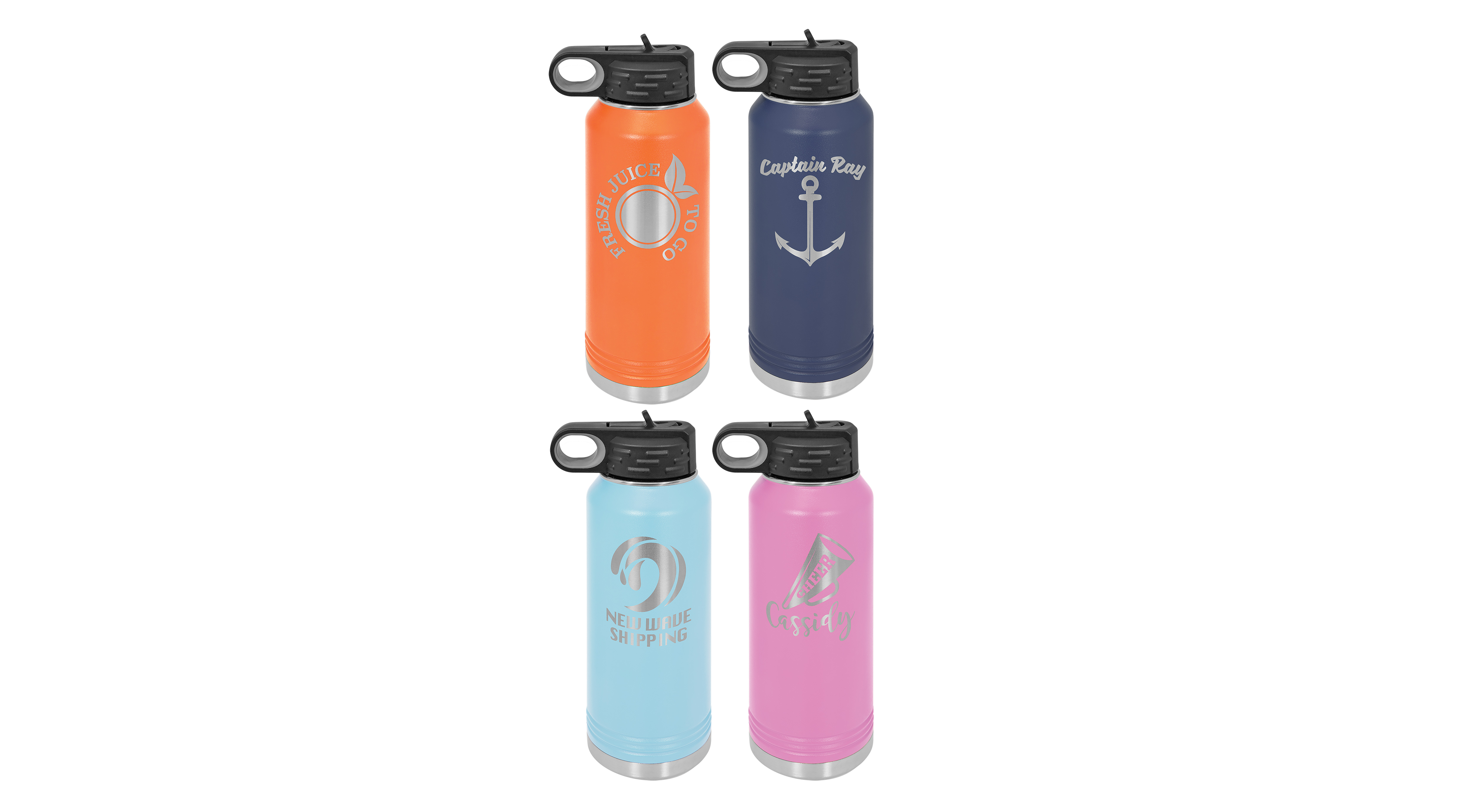 Personalized Laser Engraved 32 oz. Insulated Water Bottle — photo 2