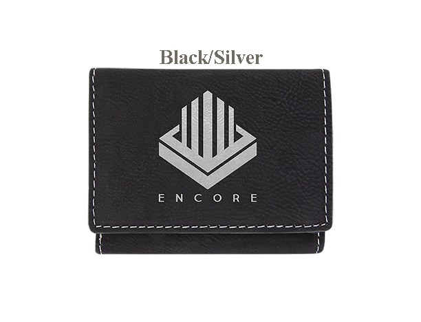 3" x 4" Personalized Leatherette Trifold Wallet — photo 3