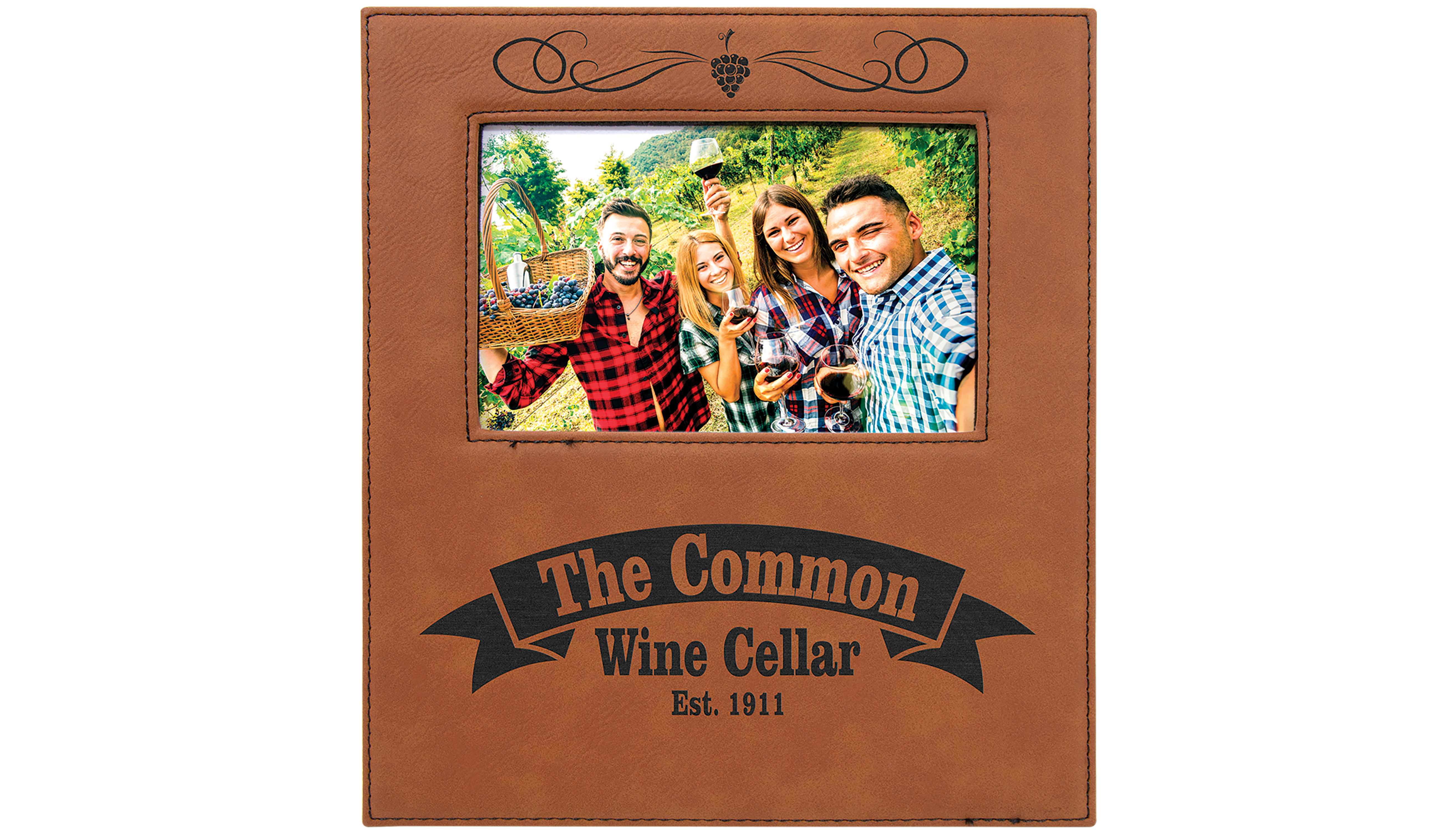 Personalized 4" x 6" Leatherette Photo Frame — photo 8