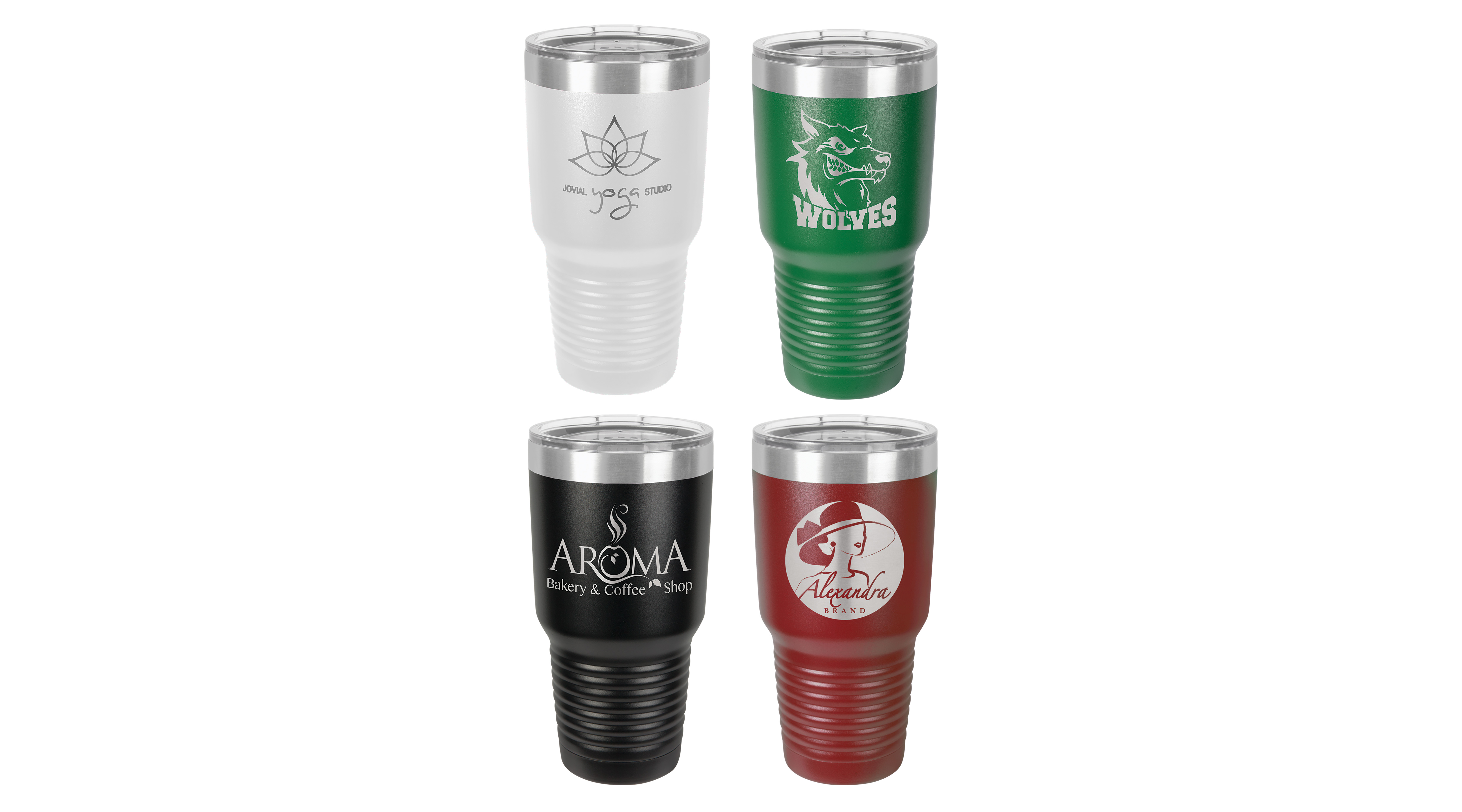 30 oz Personalized Laser Engraved Ringneck Vacuum Insulated Tumbler — photo 2