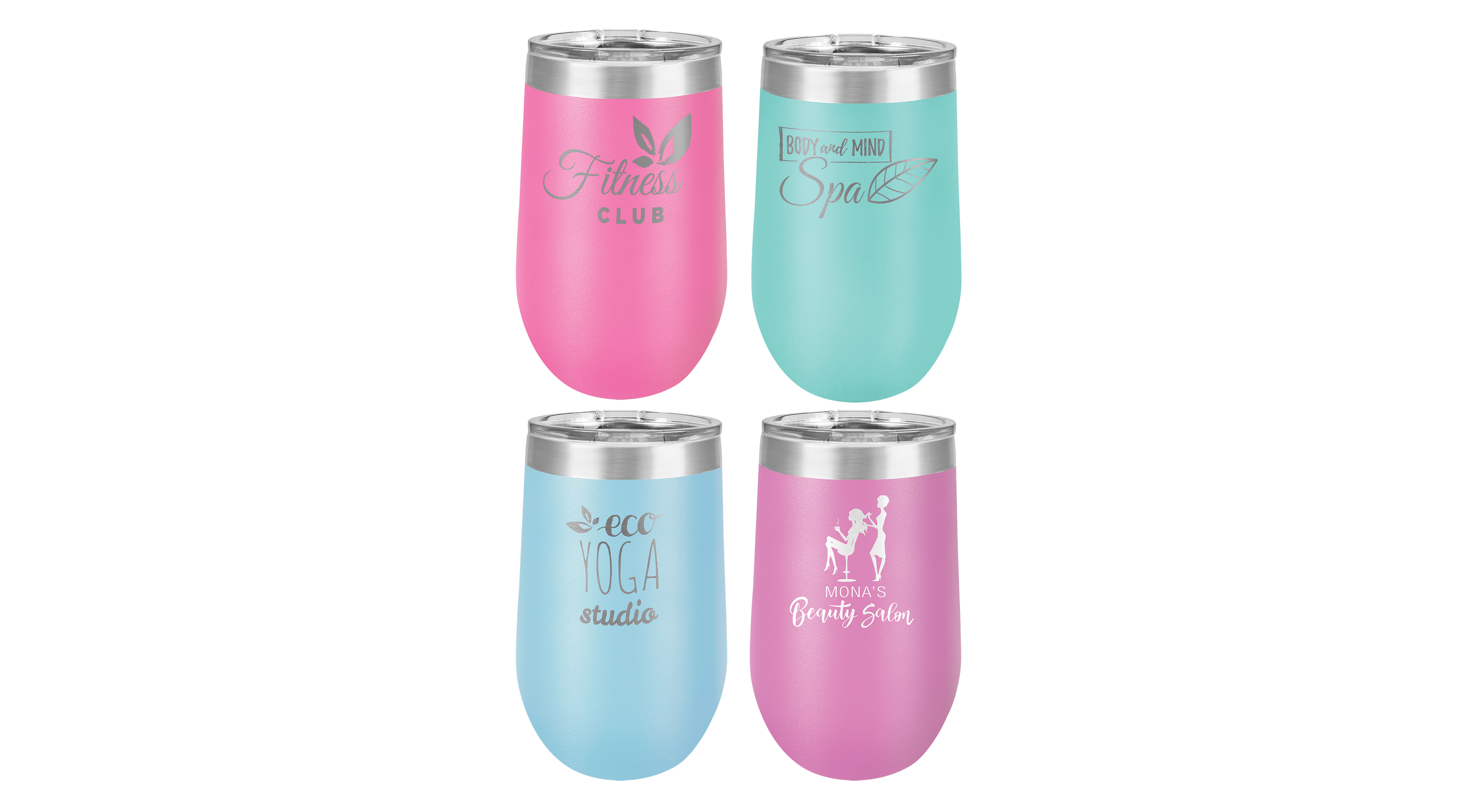 Personalized Laser Engraved Insulated 16 oz. Stemless Wine Tumbler w/Lid — photo 4