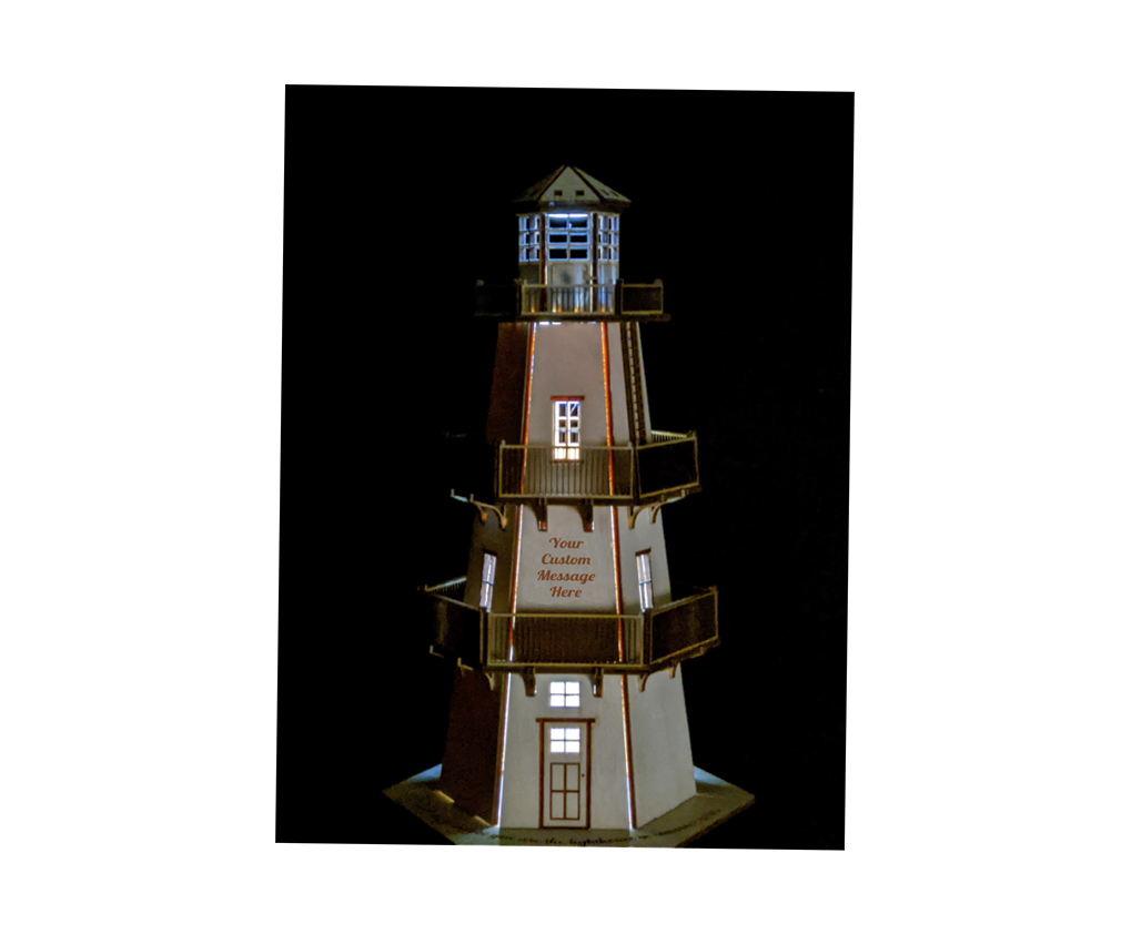 3D Custom Message Lighthouse — photo 3