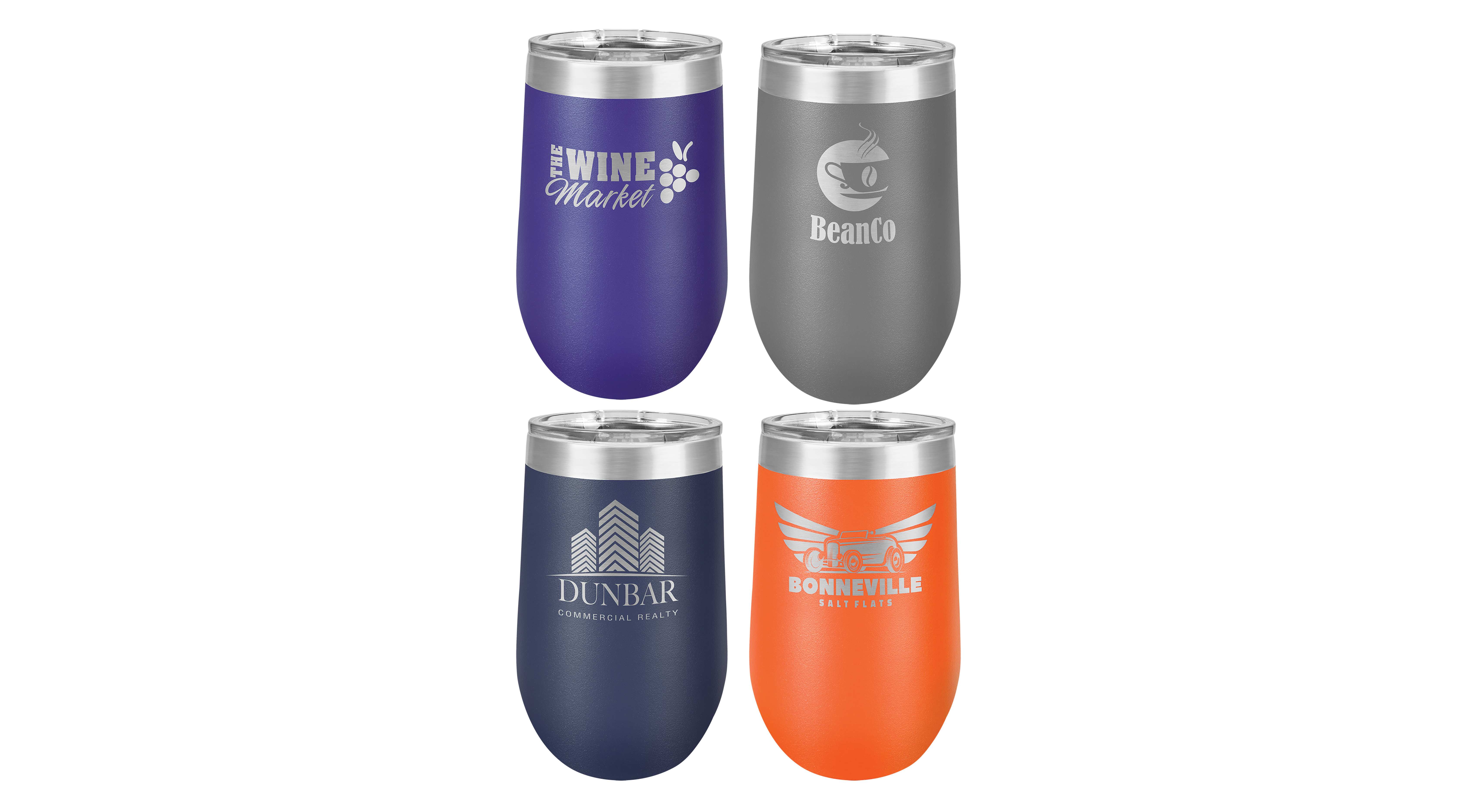 Personalized Laser Engraved Insulated 16 oz. Stemless Wine Tumbler w/Lid — photo 3